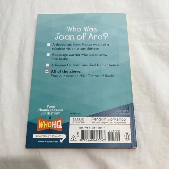 ๐3/$35 Who HQ: Who Was Joan of Arc? by Pam Pollack and Meg Belviso Paperback - Picture 2 of 5